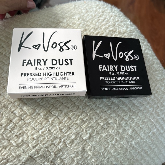 K Voss Fairy Dust Pressed Highlighter Two Tone Deluxe Palette - Picture 2 of 3